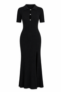 Zadig & Voltaire Ribbed Knit Cutout Maxi Dress