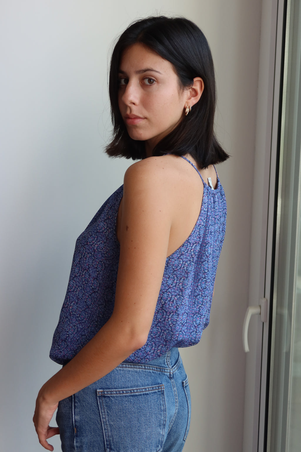 Joie Blue Paisley Cami