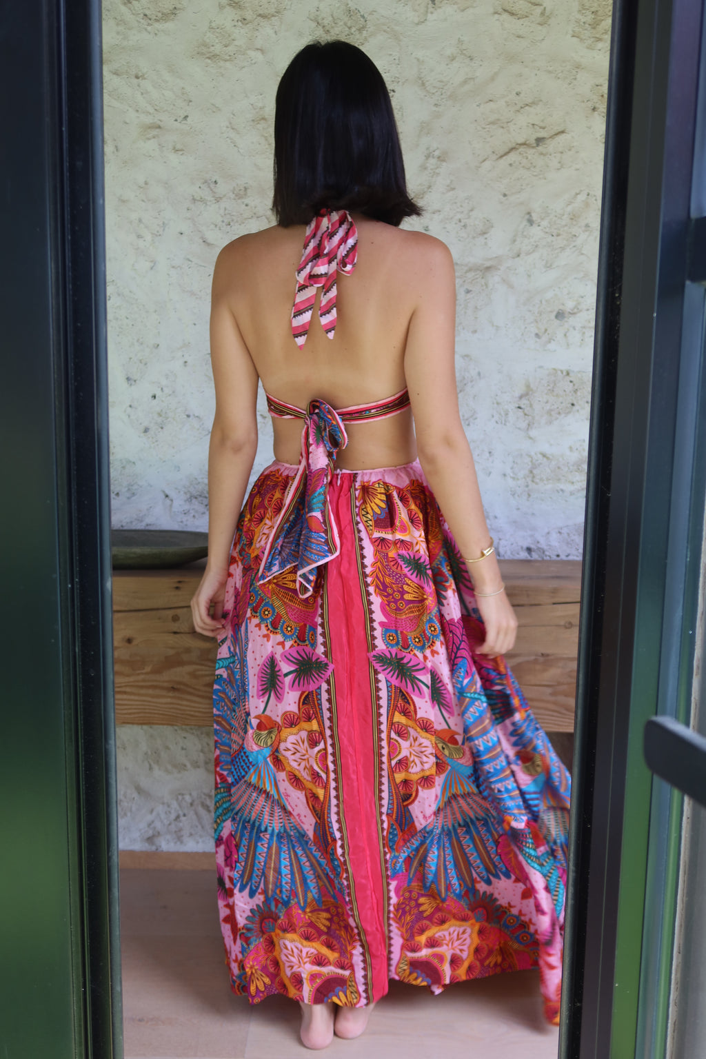 FARM Rio Tropical Halter Maxi Dress