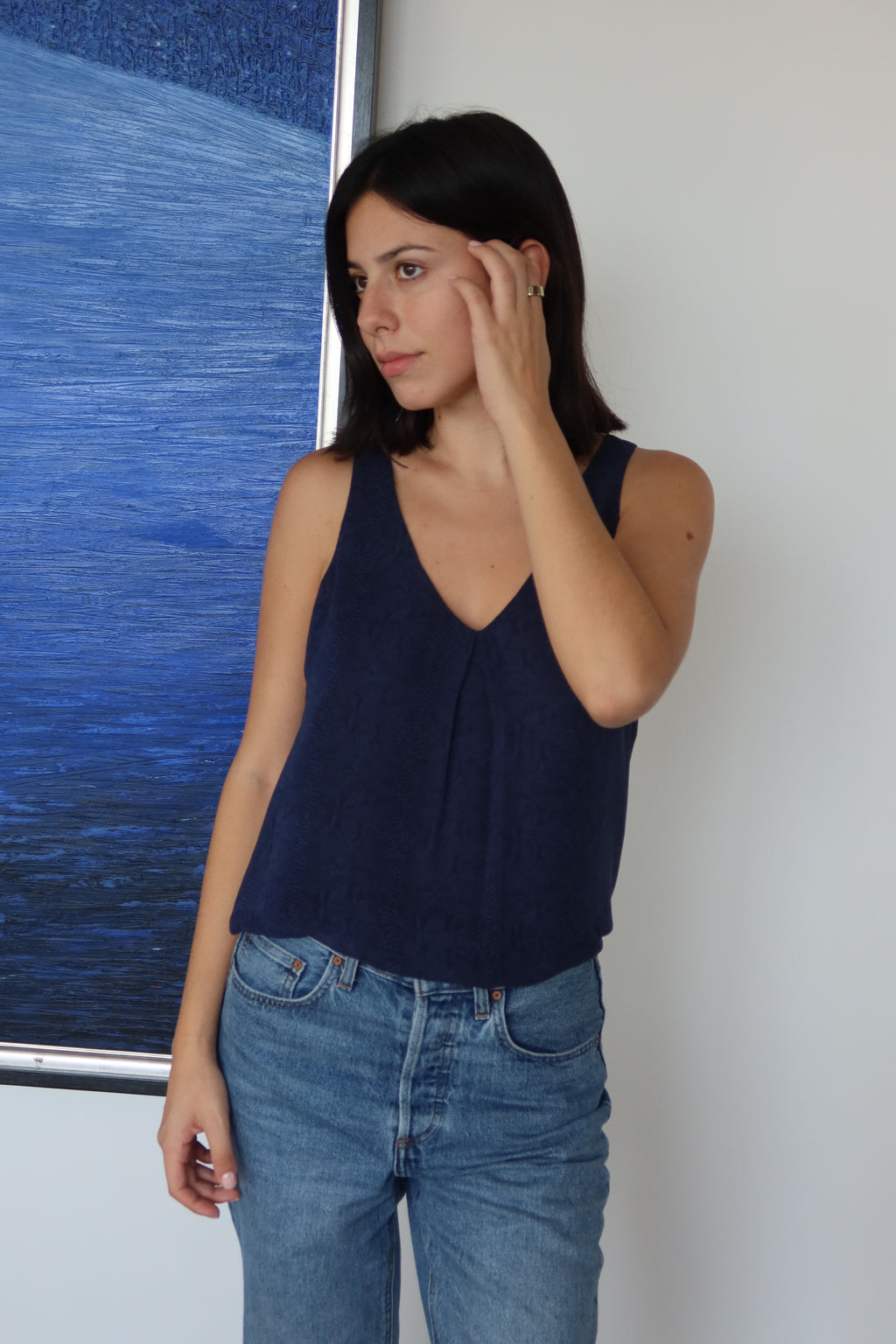 Joie Textured V-Neck Tank