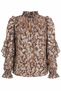 Maje Shimmer Paisley Blouse