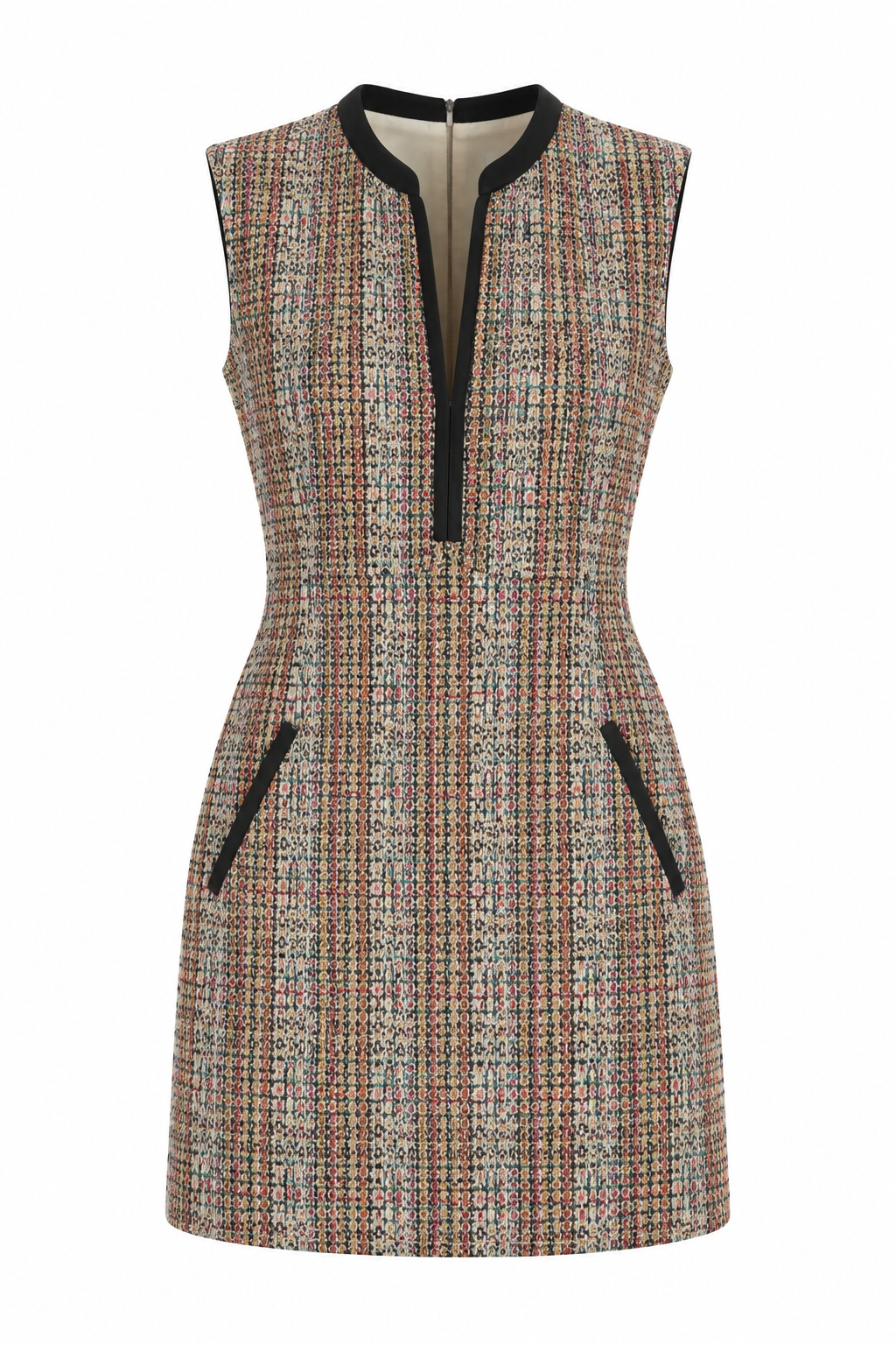 Minivestido de Tweed Multicolor de Theory