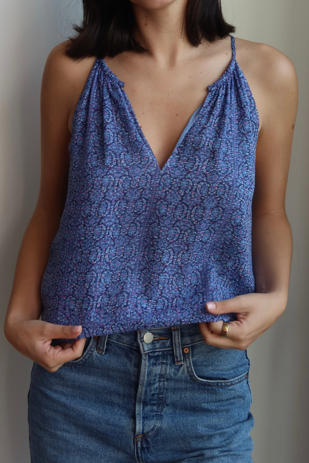 Joie Blue Paisley Cami
