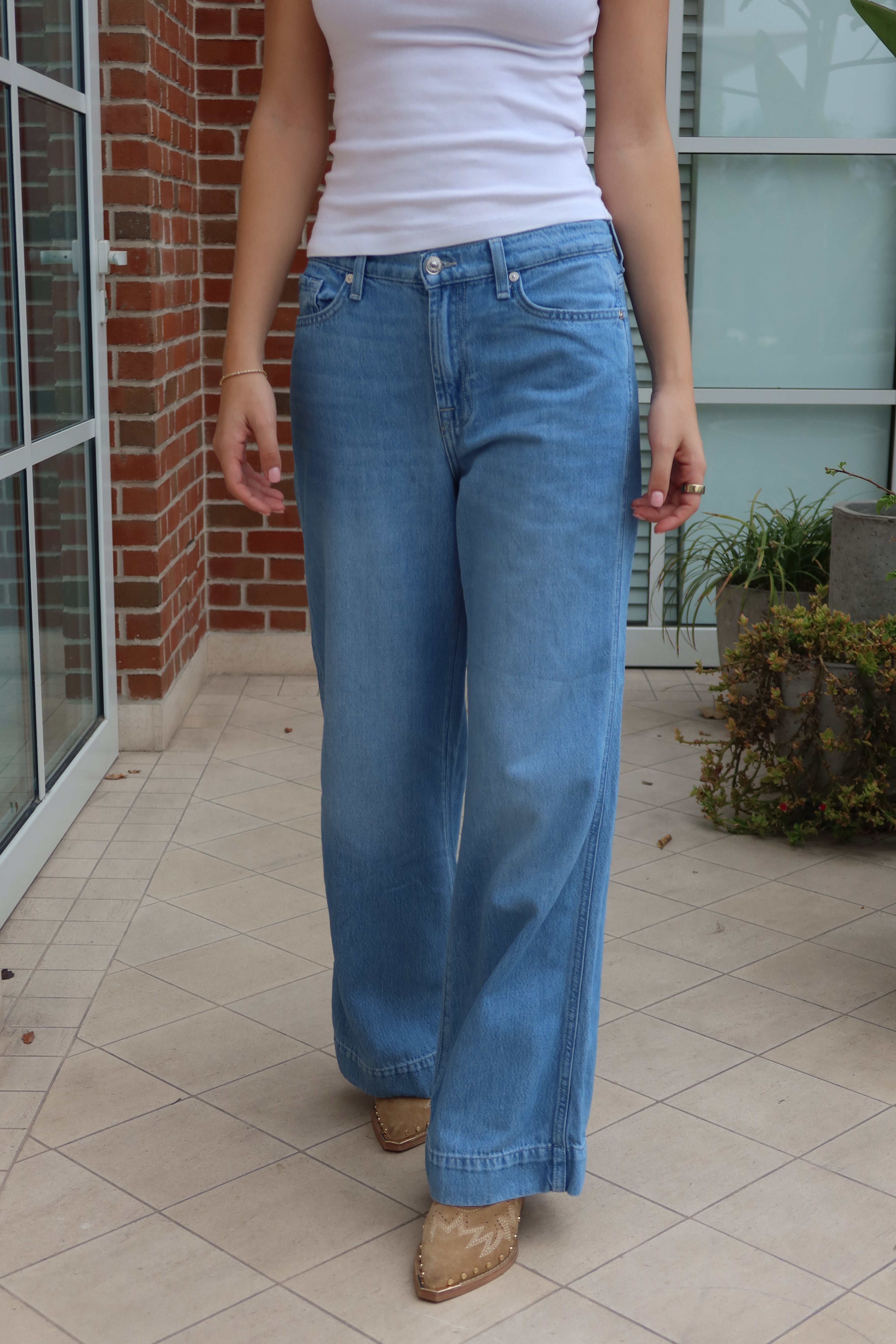 7 For All Mankind Wide Leg Jeans
