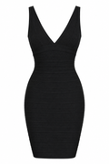 Hérve Léger Black Bandage Mini Dress