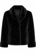 Ba&sh Black Faux Fur Jacket