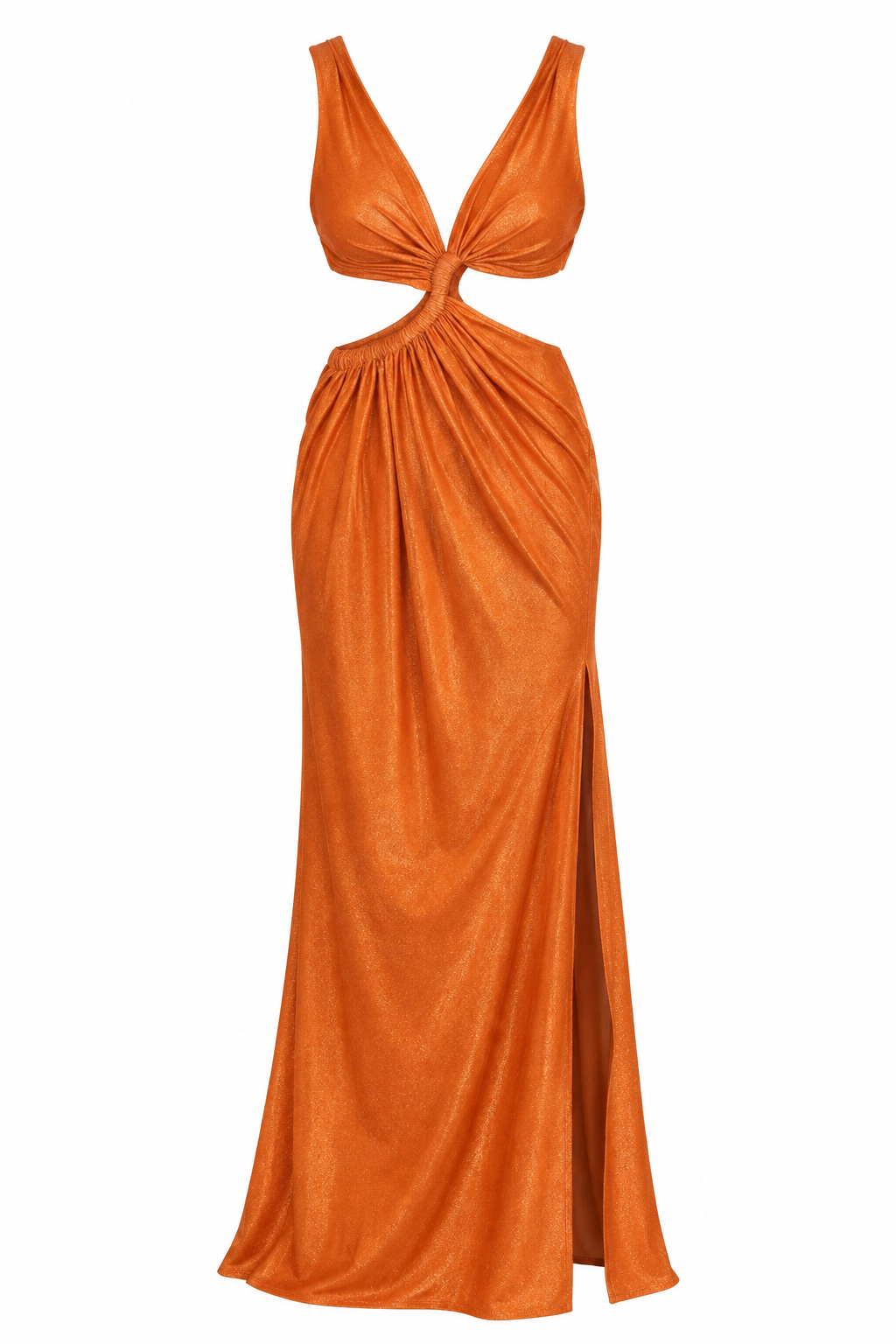 Baobab Terracotta Cut-Out Maxi Dress