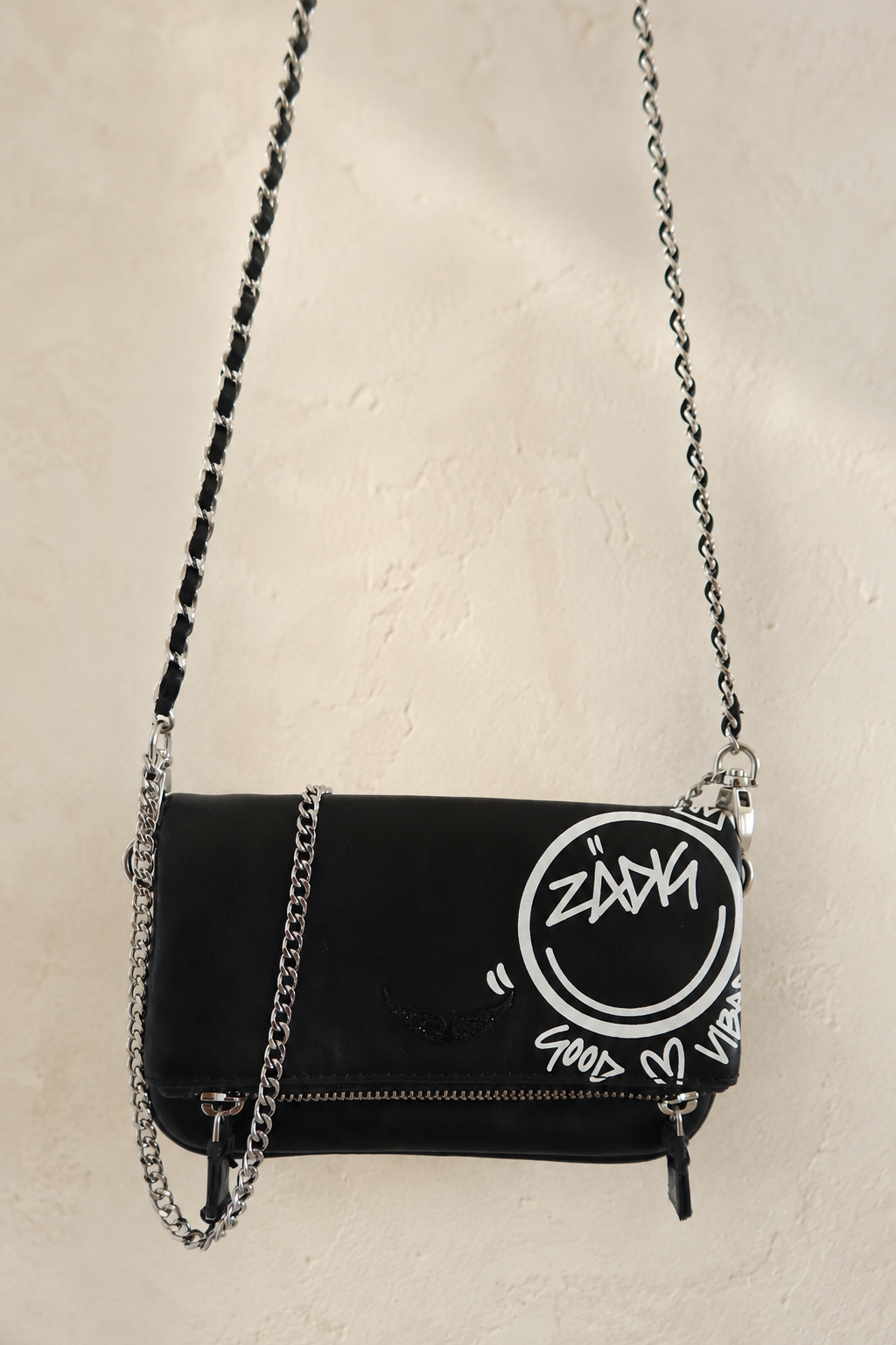 Cartera Zadig & Voltaire Rock Nano con Estampado Grafiti