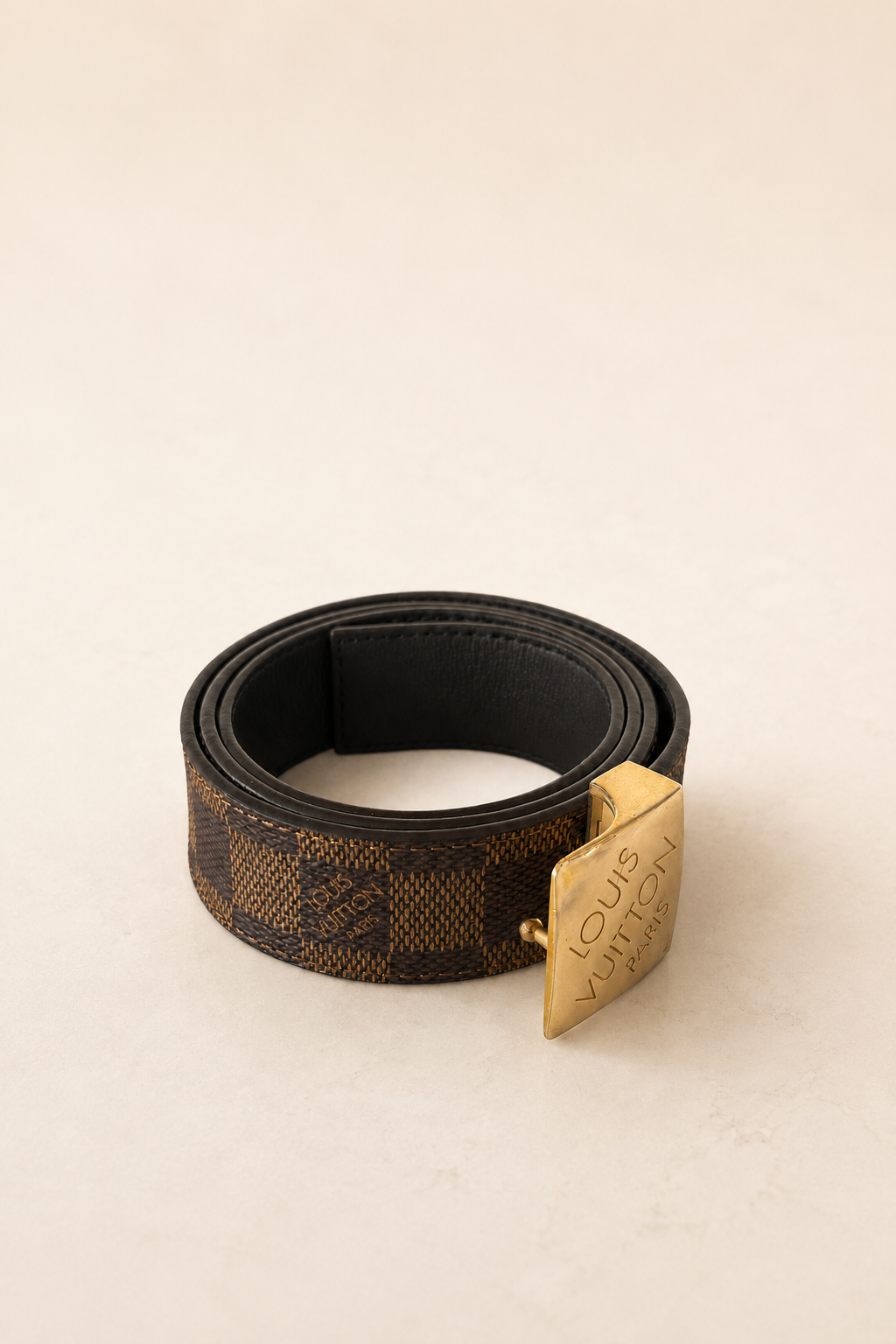 Louis Vuitton Damier Ebene Inventeur Belt