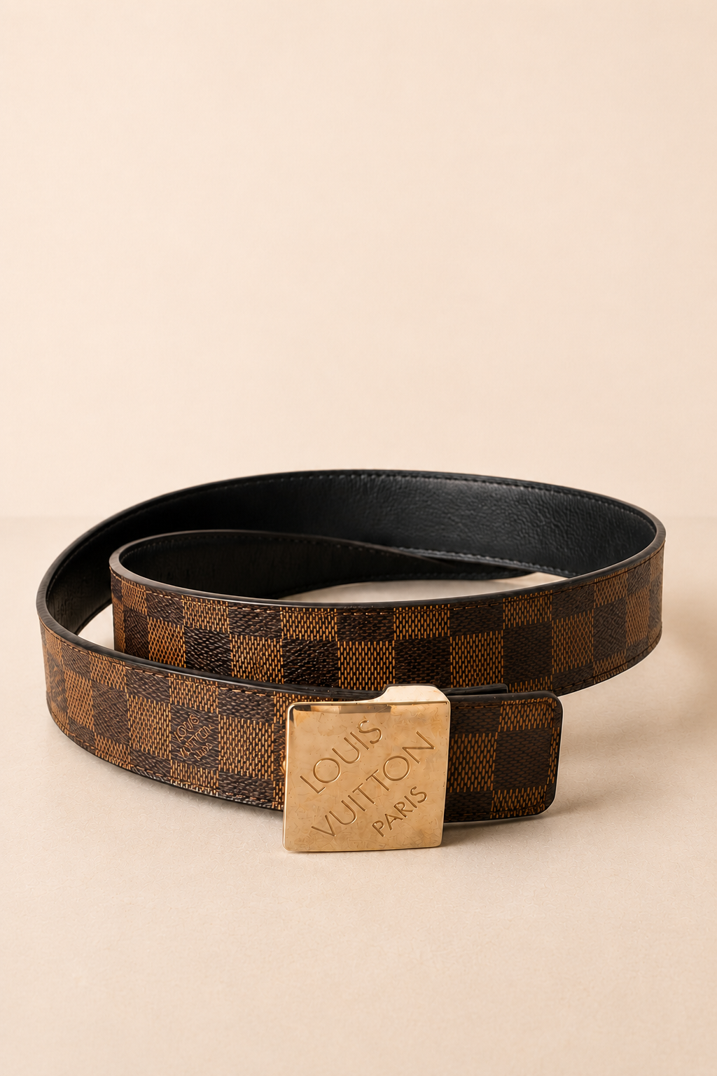 Louis Vuitton Damier Ebene Inventeur Belt
