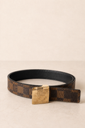 Louis Vuitton Damier Ebene Inventeur Belt