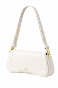 Bolso de Hombro Blanco de Cuero de JW PEI