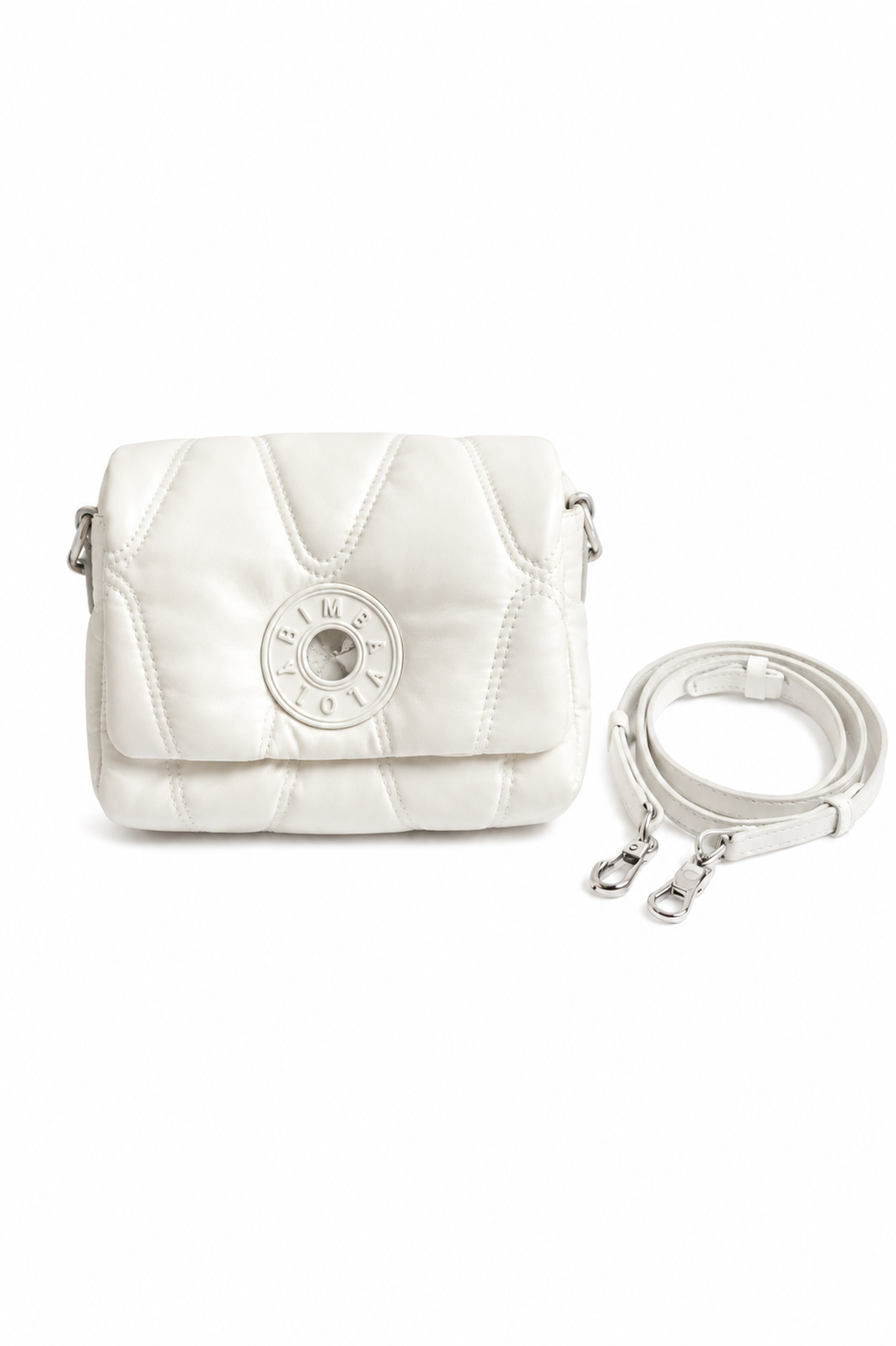 Bimba y Lola White Mini Crossbody Bag