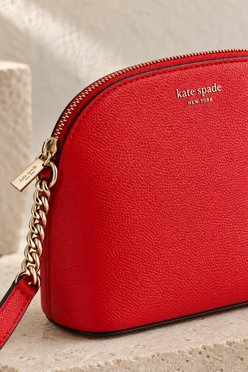Kate Spade Red Leather Crossbody Bag