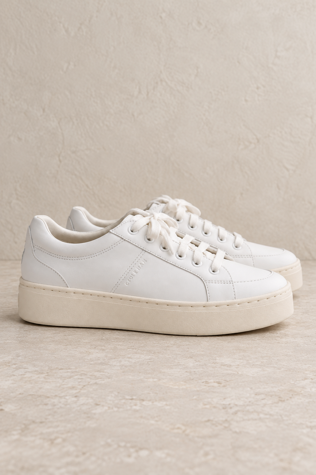 Cole Haan White Platform Sneakers