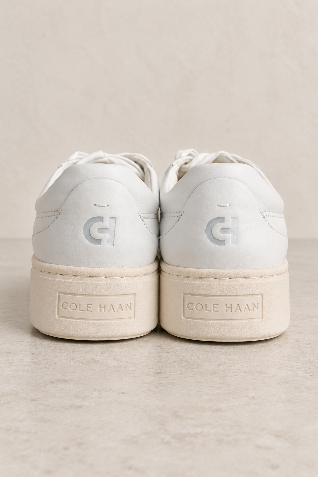 Cole Haan White Platform Sneakers