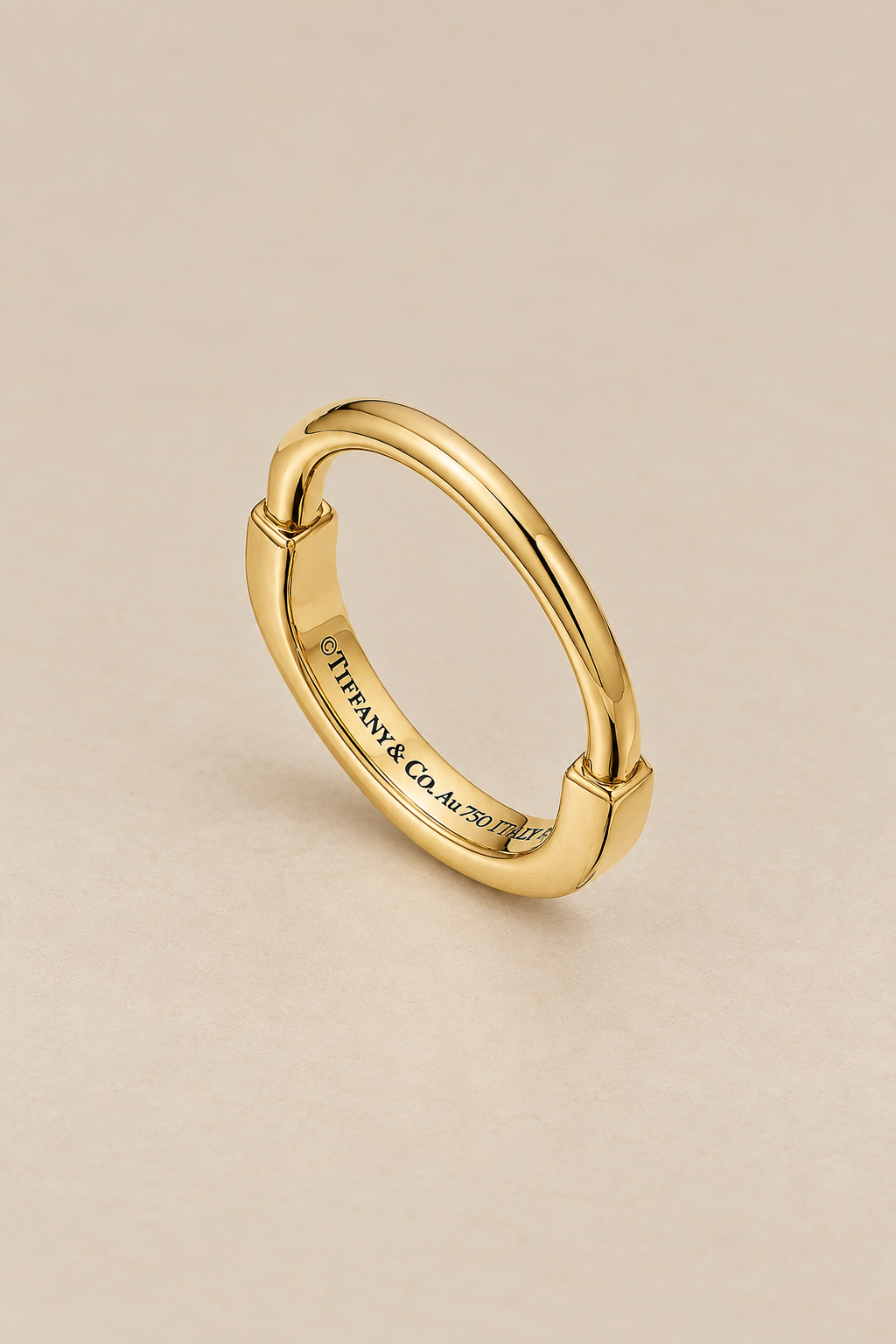 Tiffany Lock Ring in Yellow Gold