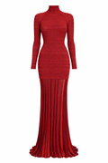Christopher John Rogers Textured Knit Maxi Dress