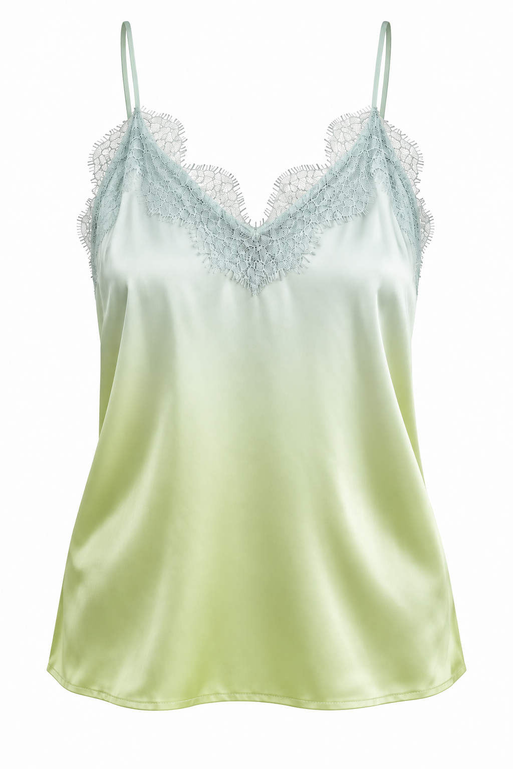 Cami Silk Lace Trim Blouse