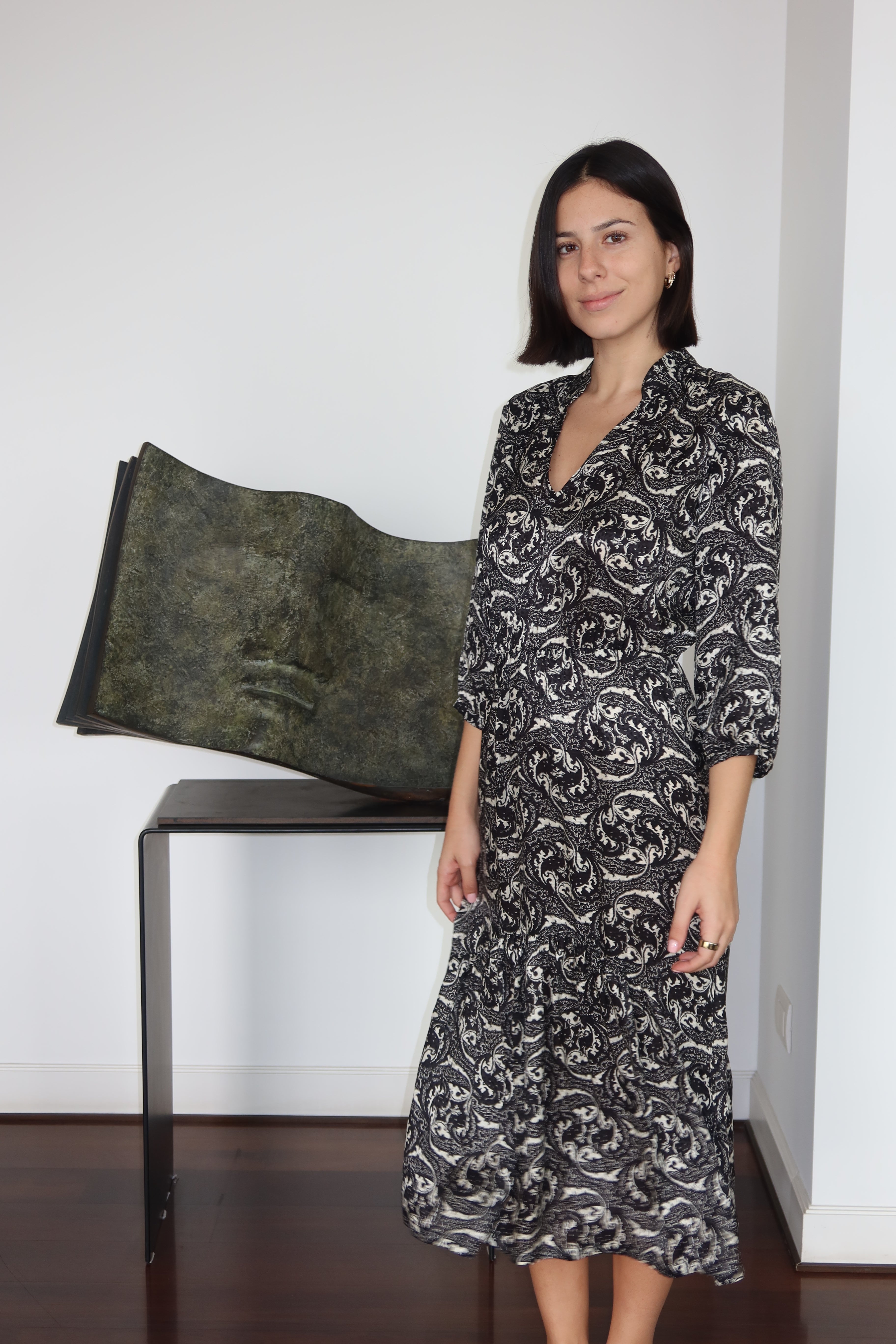 Vestido Midi Estampado de Ba&sh