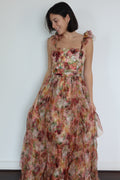 Vestido Maxi de Organza Floral de Alice + Olivia