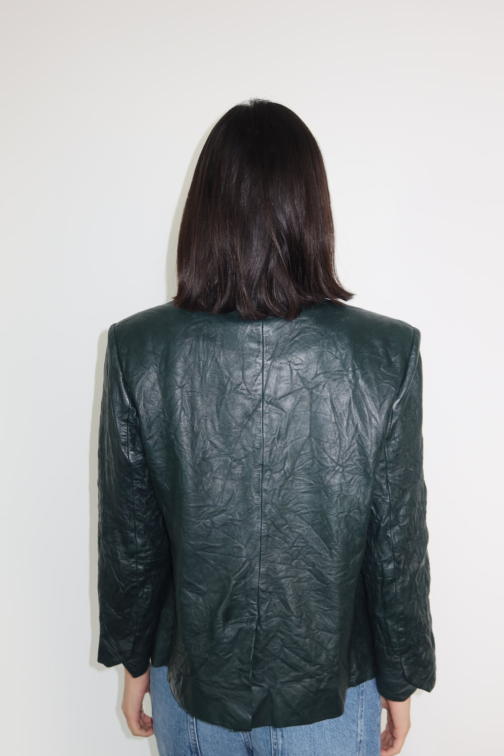 Zadig & Voltaire Casaca de Cuero Verde