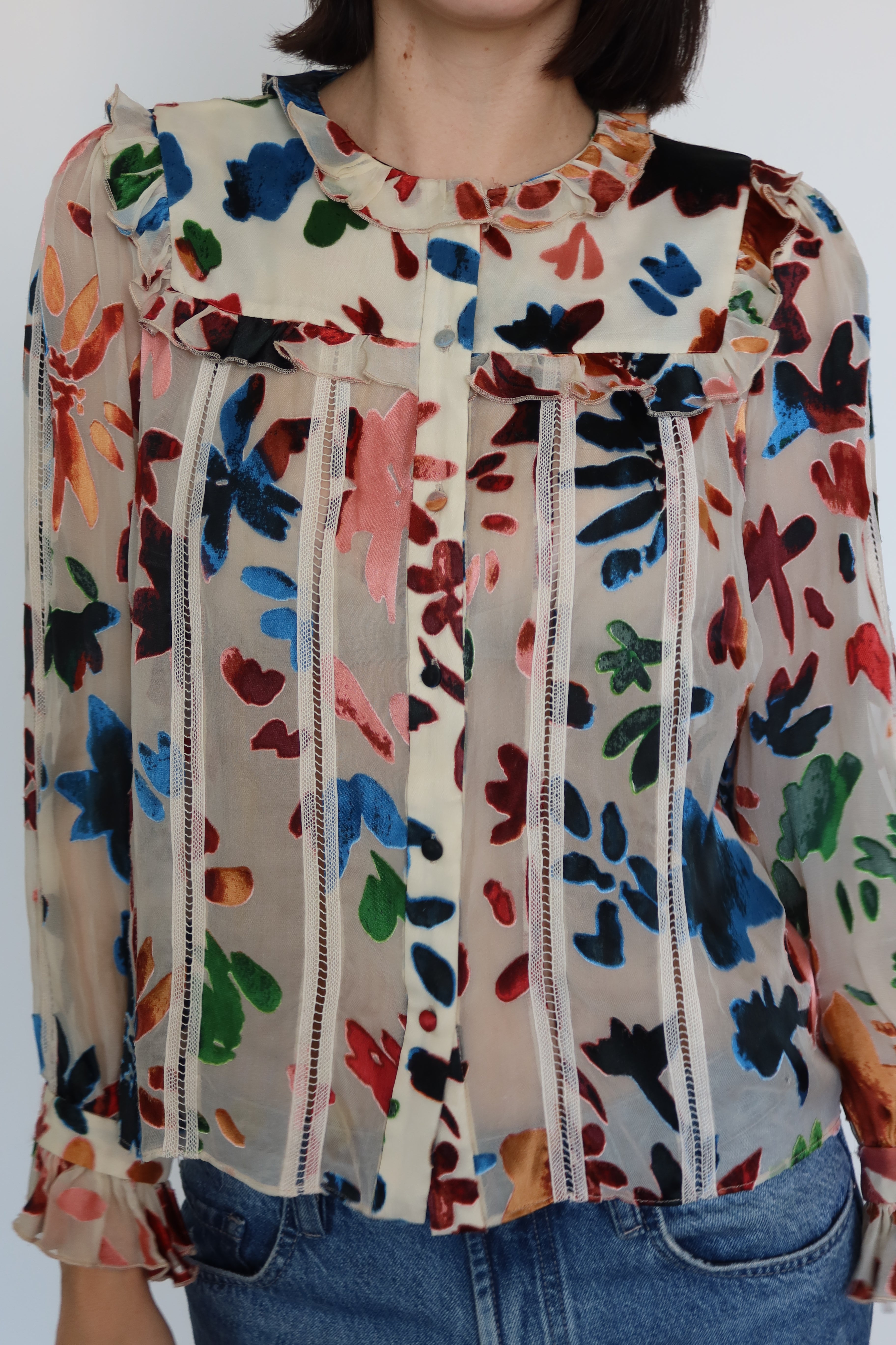 Blusa Estampada Floral de Alice + Olivia
