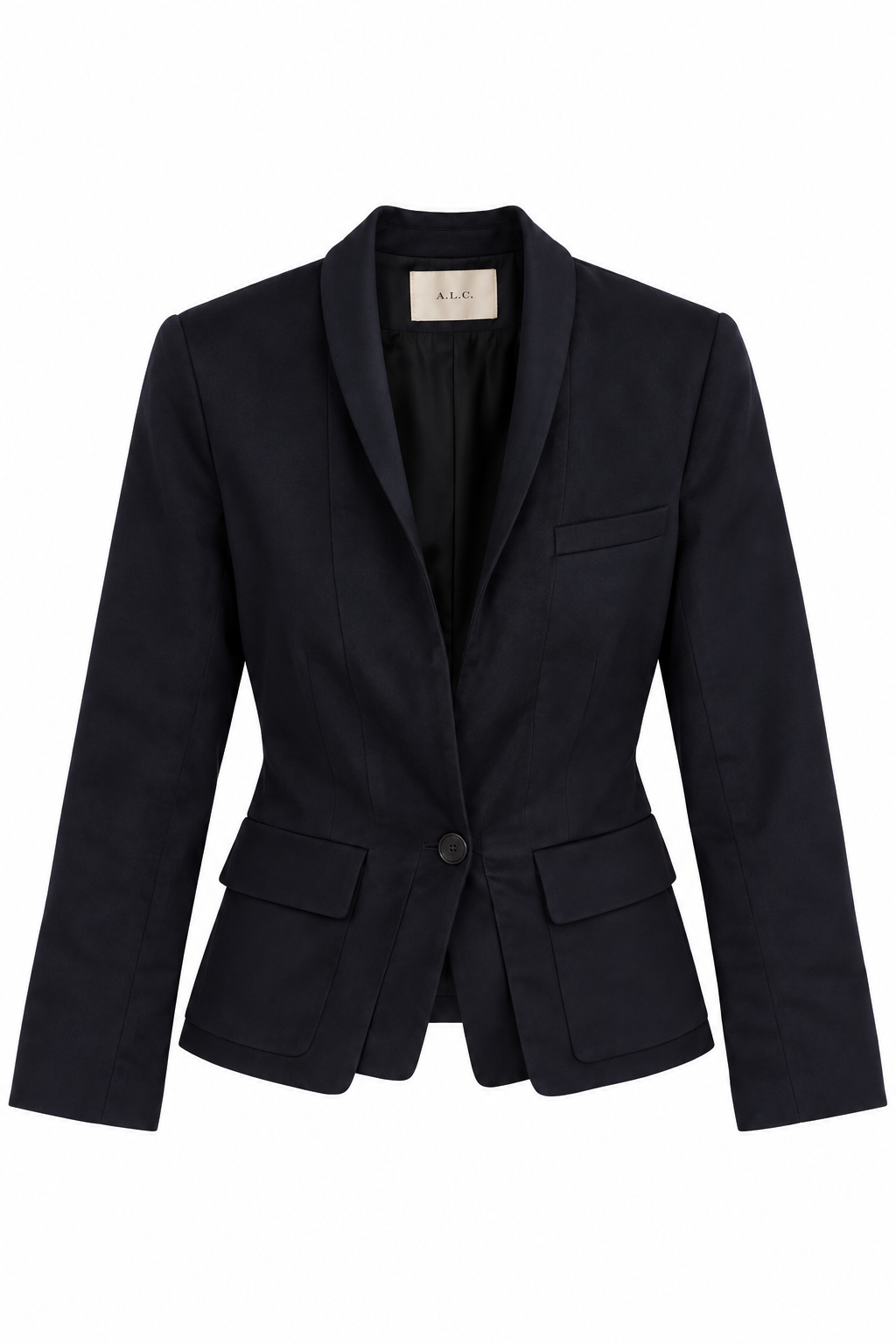 A.L.C. Black Double-Layer Tailored Blazer