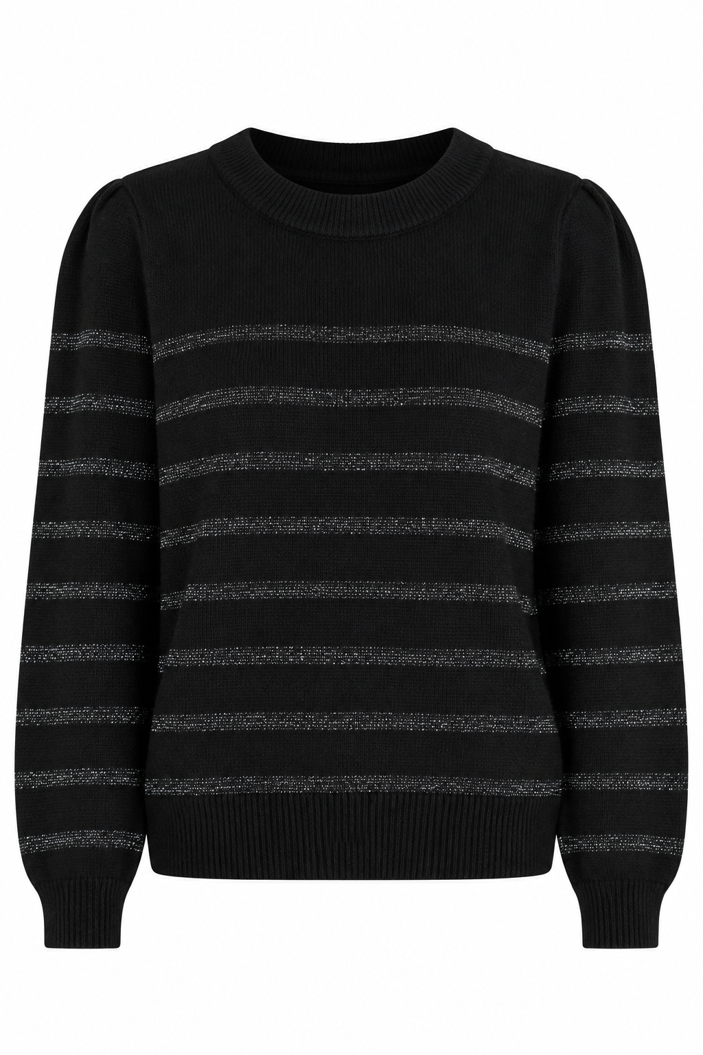 Rails Black Metallic Stripe Sweater