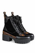 Louis Vuitton Monogram Combat Boots