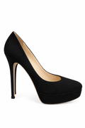 Jimmy Choo Black Suede Platform Pumps