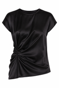 Top Negro Satinado de Helmut Lang