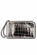 Zadig & Voltaire Metallic Croc-Effect Bag
