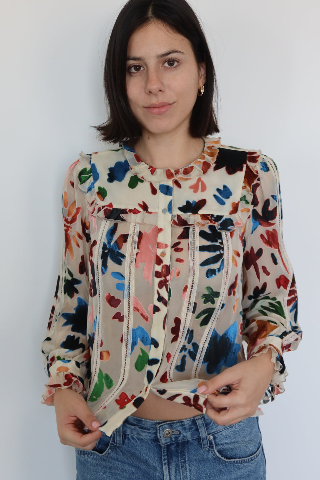 Blusa Estampada Floral de Alice + Olivia