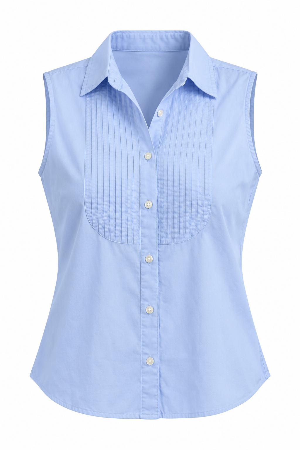 Banana Republic Light Blue Sleeveless Shirt
