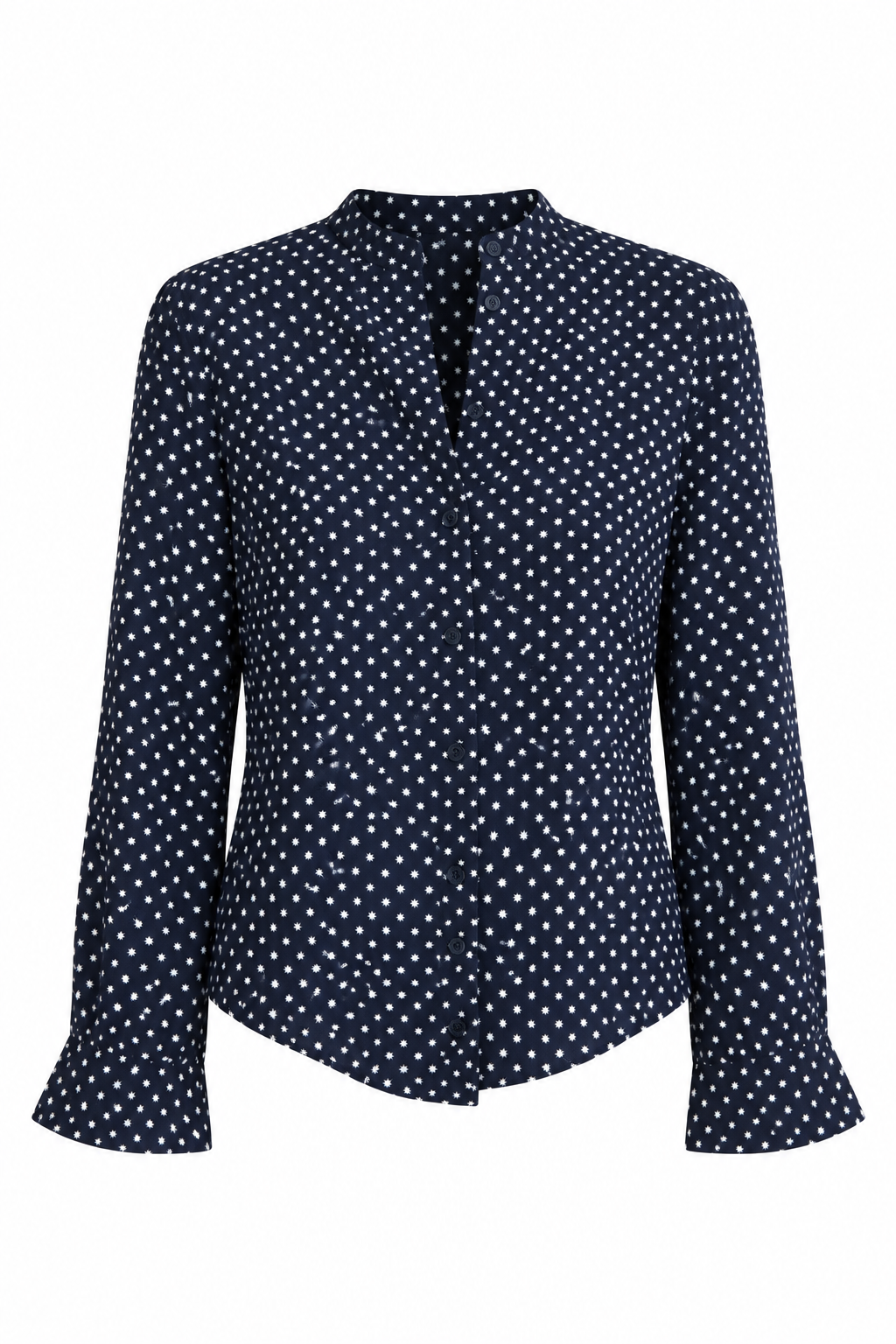 Equipment Navy Star-Print Blouse