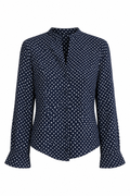 Equipment Navy Star-Print Blouse