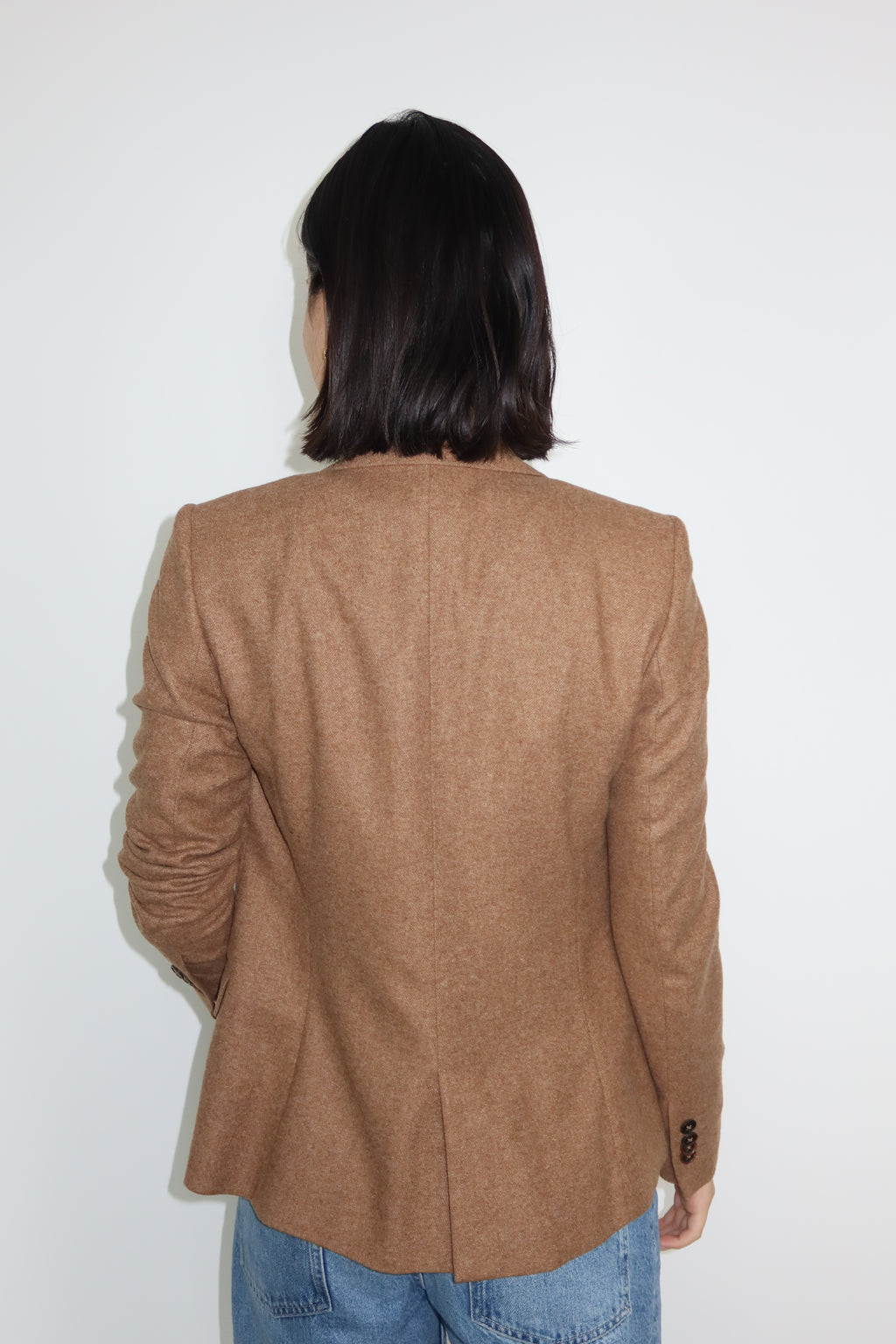 Massimo Dutti Blazer de Lana Camel