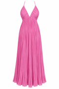 A.L.C Pink Pleated Midi Dress