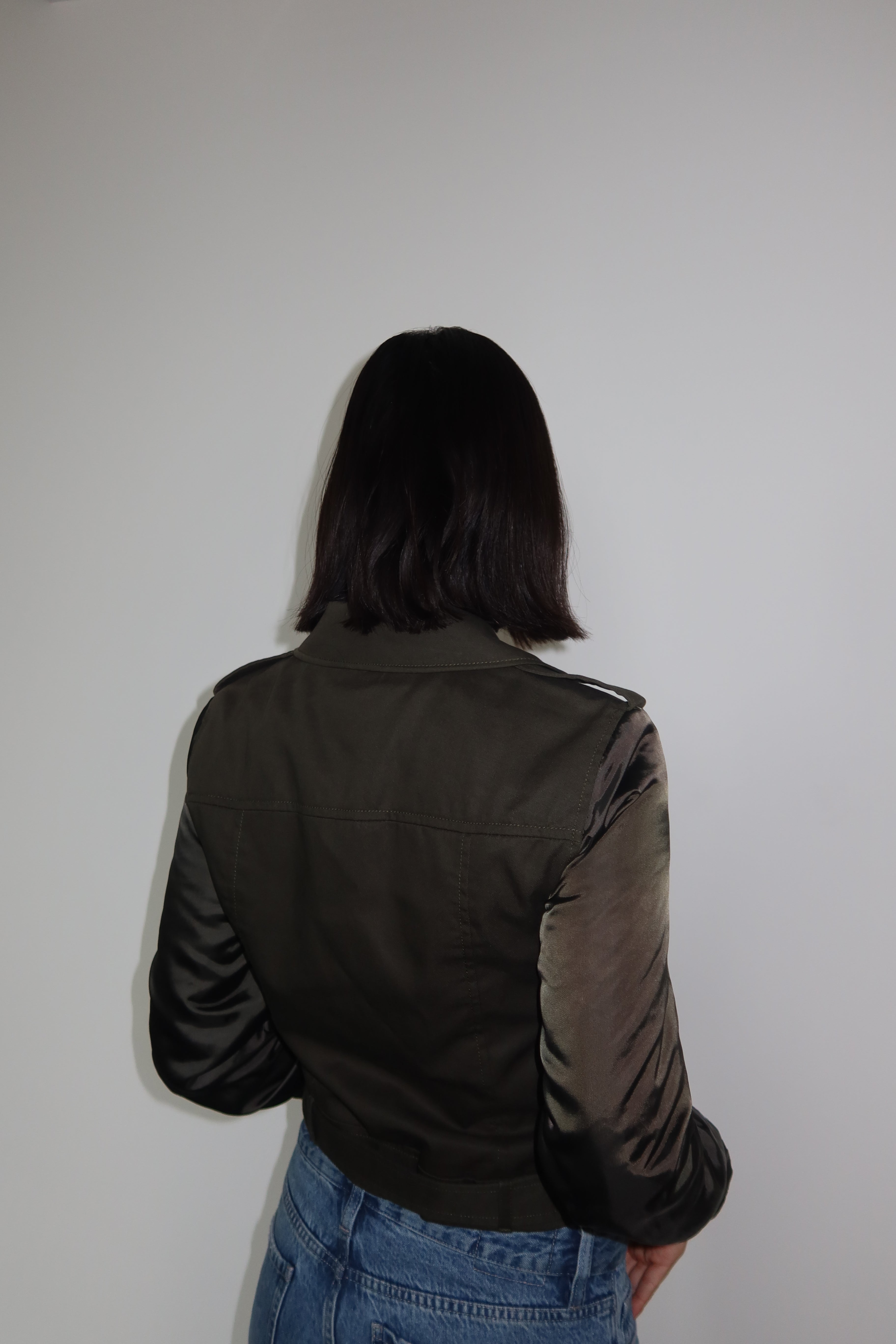 FRAME Casaca Bomber Verde Oliva