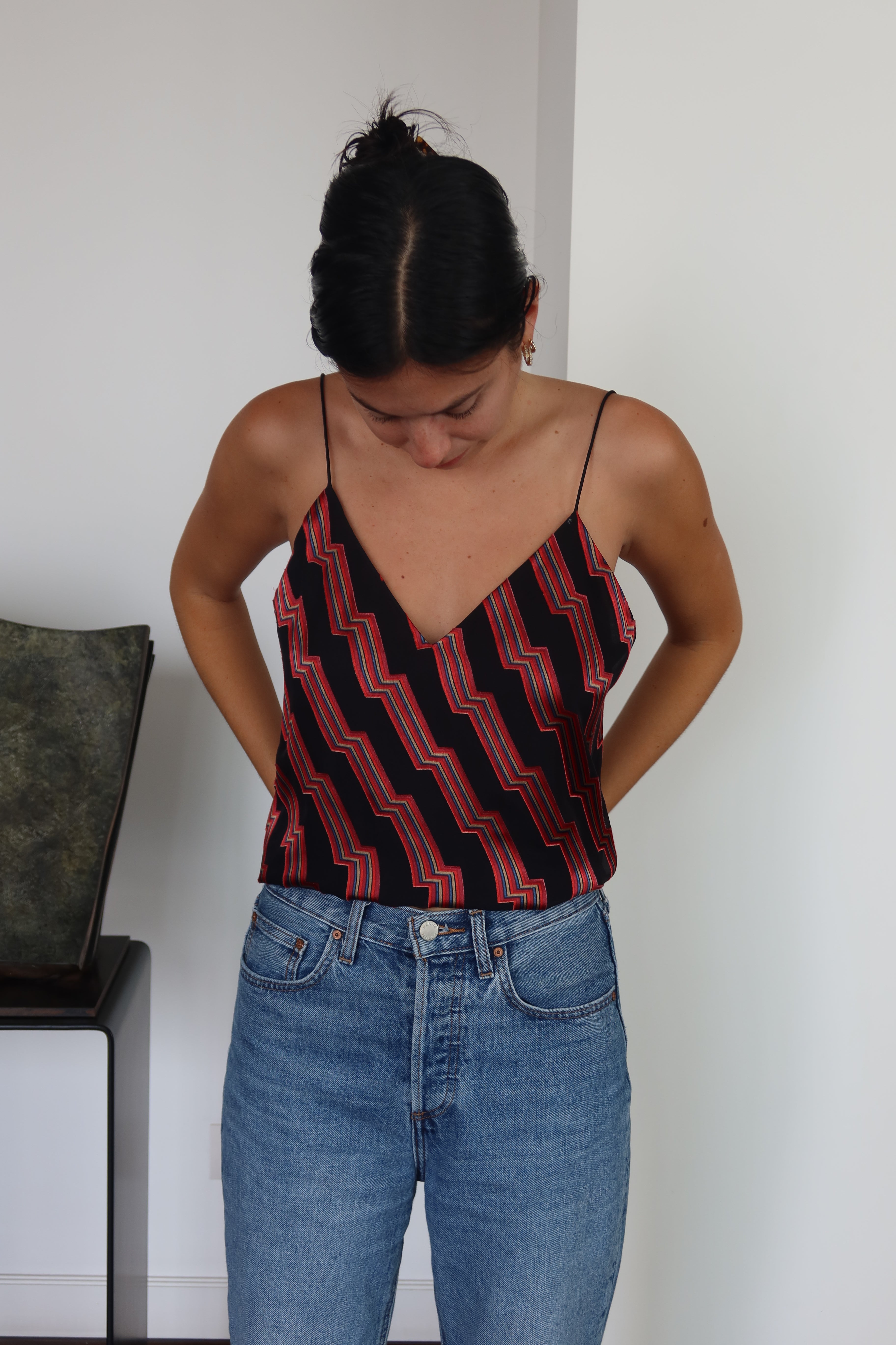 Alice + Olivia Zigzag Print Blouse