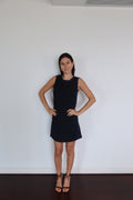 J. Crew Black & Blue Sleeveless Mini Dress