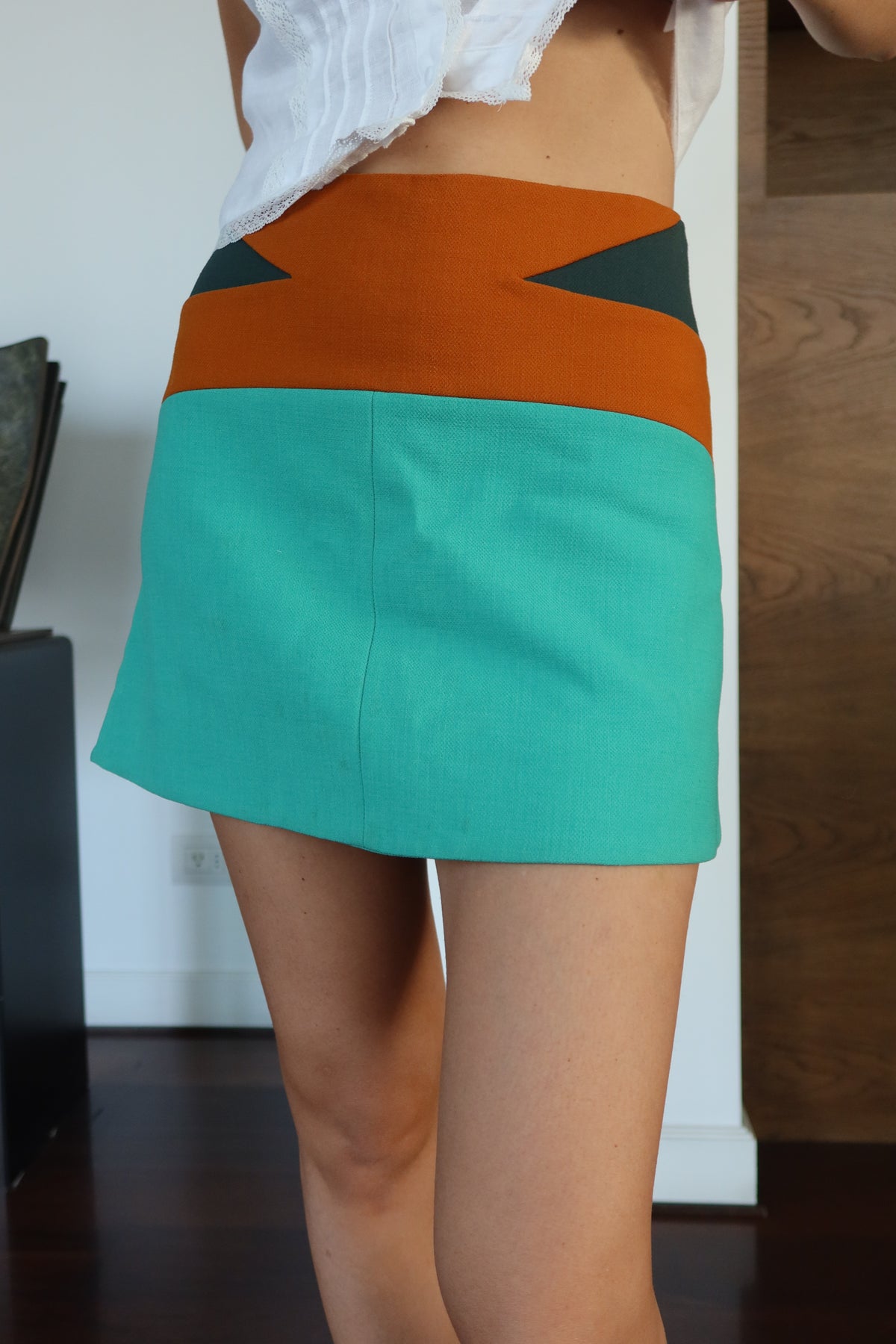 Marni Colorblock Mini Skirt