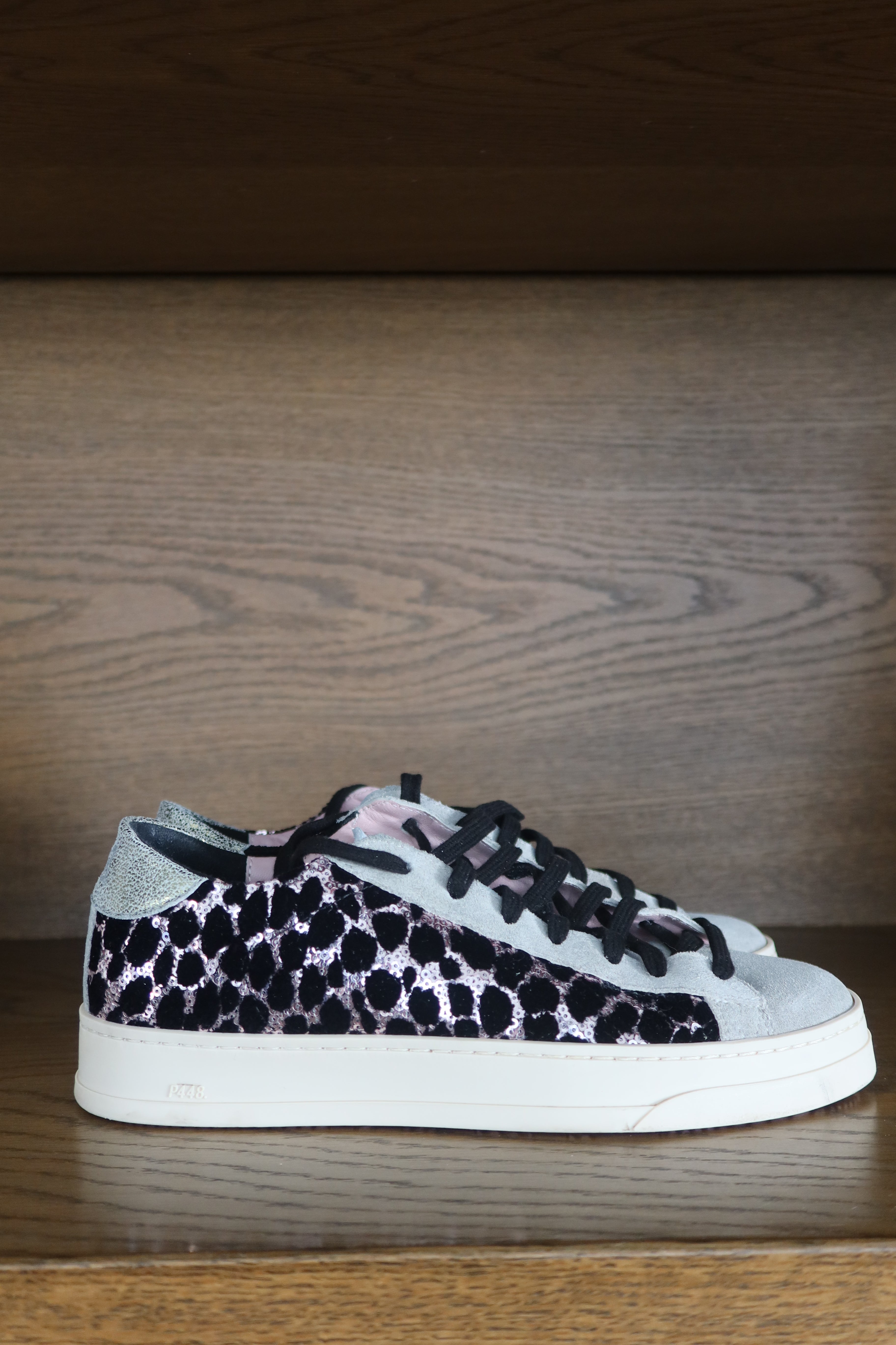 P448 Animal Print Low-Top Sneakers