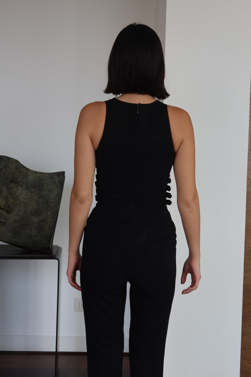 A.L.C. Black Buckle-Detail Jumpsuit