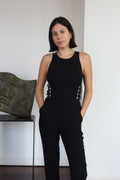 A.L.C. Black Buckle-Detail Jumpsuit