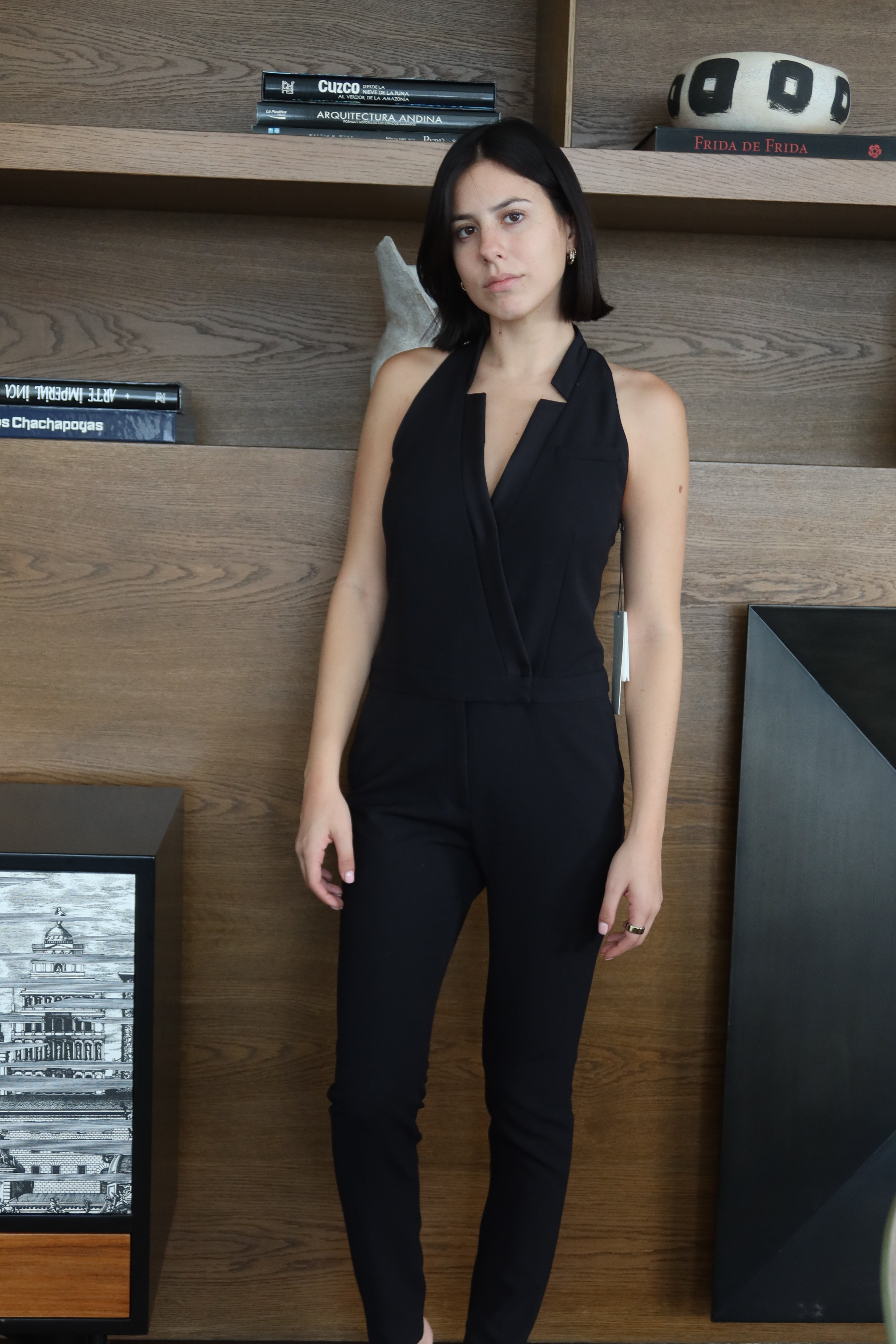 Enterizo Negro Halter de Veronica Beard