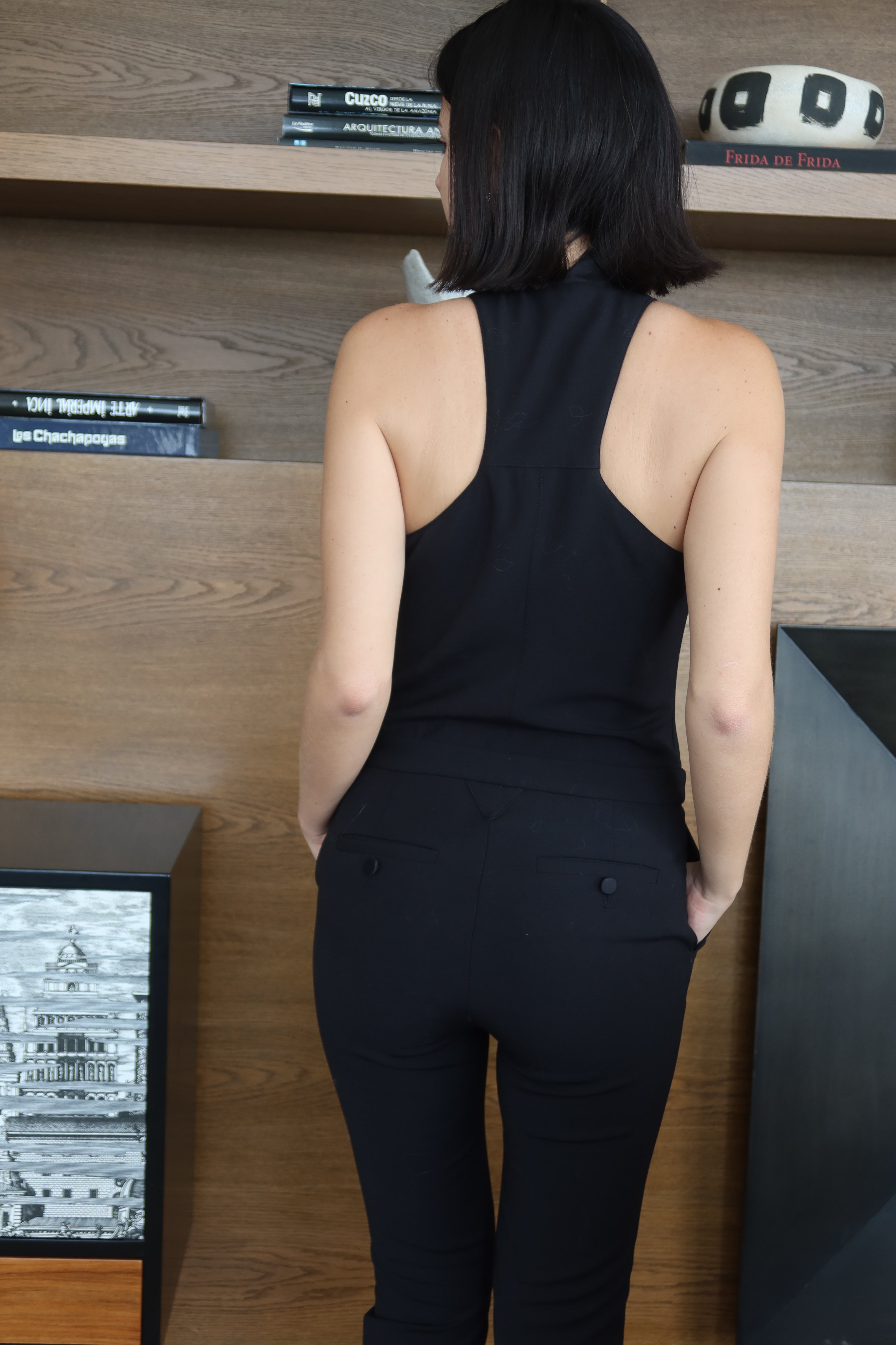 Enterizo Negro Halter de Veronica Beard