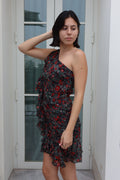 Veronica Beard Floral V-Neck Midi Dress