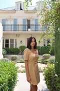 Intermix Beige Belted Mini Dress